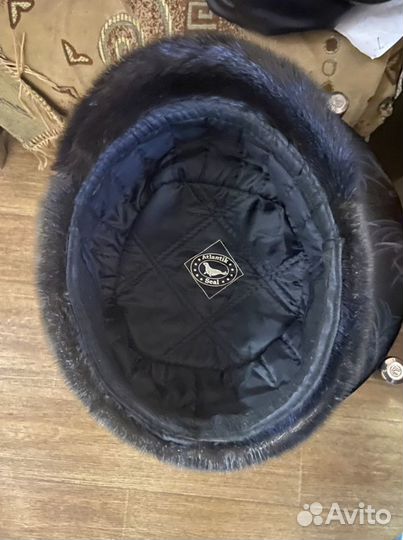 Меховая мужская кепка из нерпы