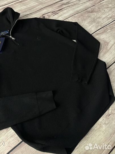 Свитер полузамок Polo Ralph Lauren черный мужской