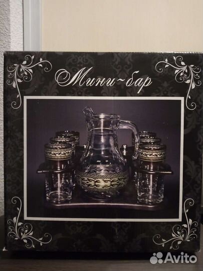 Набор Графин и стаканы Гусь-хрустальный