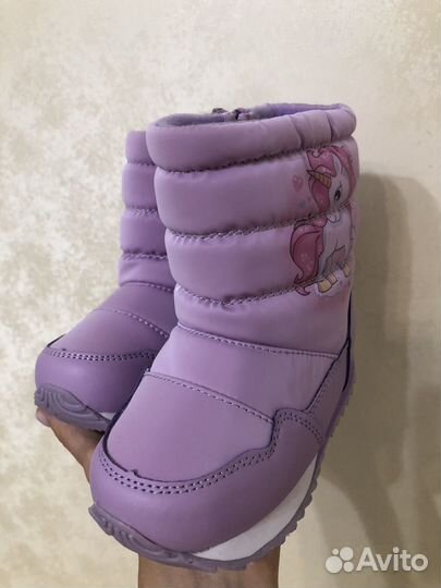 Теплые дутики для девочек