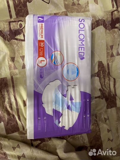 Подгузники для взрослых solomed premium L