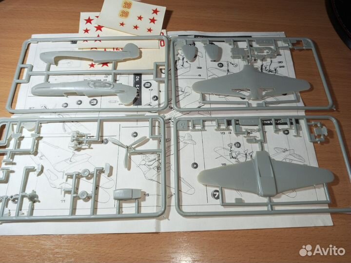 Сборная модель самолета 1/72 Як-3