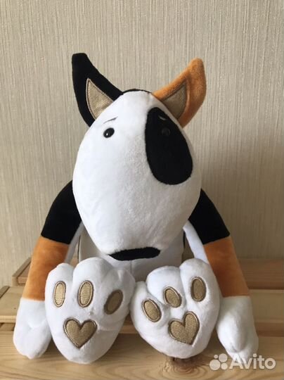 Мягкая игрушка бультерьер 25 см