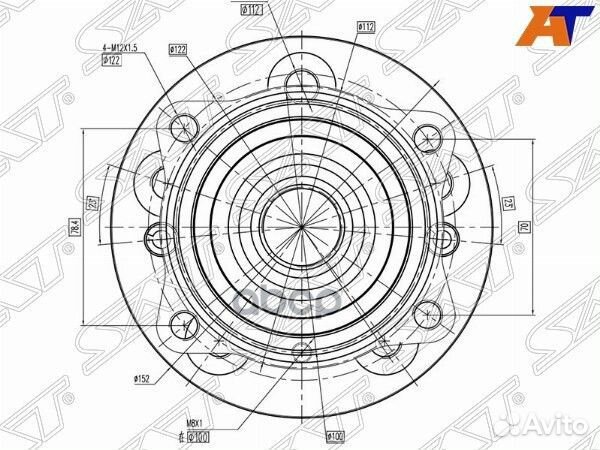 Ступичный узел перед mercedes GL/ML-class 11