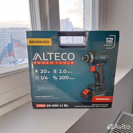 Импакт винтоверт alteco cisd 20-200 Li BL