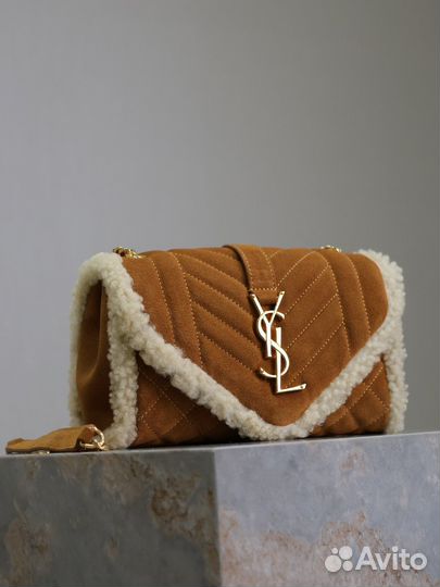 Замшевая сумка Saint Laurent Envelope YSL