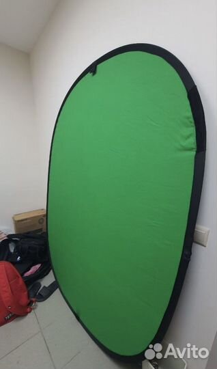 Хромакей 1,5м х 2м Зеленый фон