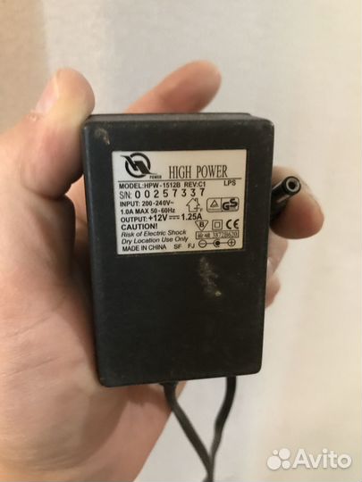 Адаптер блок питания 12v