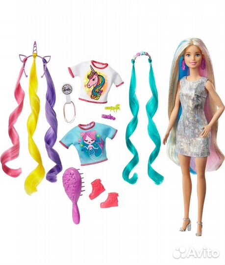 Новая кукла Barbie Радужные волосы