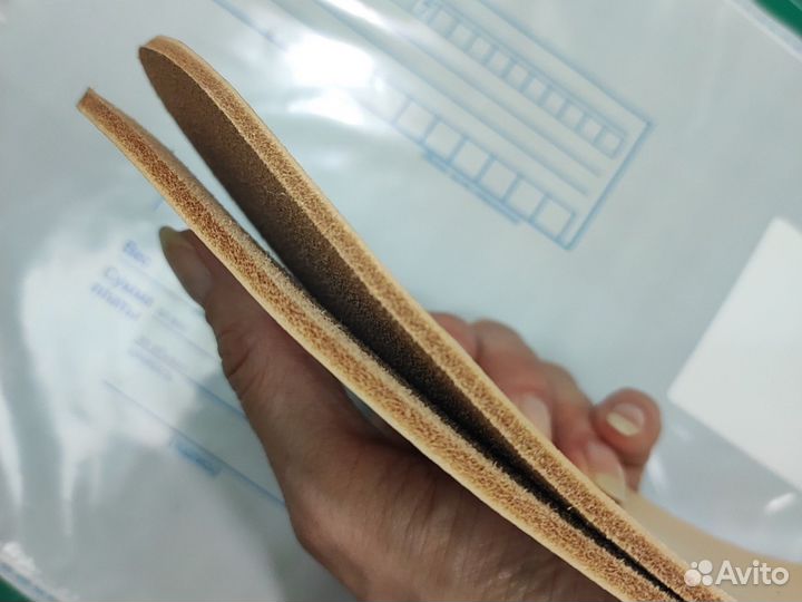 Кожаные стельки 3,8-4,0мм, растишка (26,3 см)