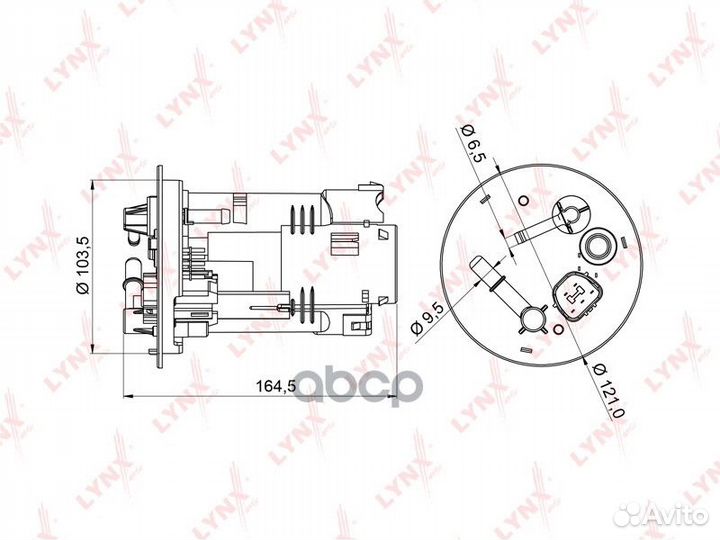 Фильтр топливный LF970M lynxauto