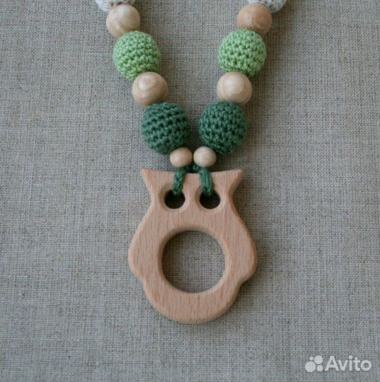 Слингобусы с прорезывателем / Вязаные бусы
