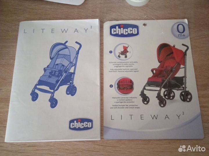 Коляска Chicco, зелёная, 5 положений