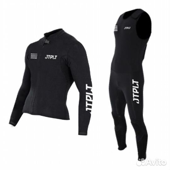 2301203 Комплект гидрокостюм и куртка Black М