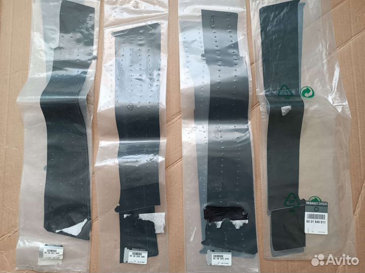 Накладки стоек пер, зад дверей Логан1,2/Сандеро1,2