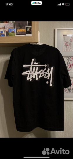 Футболка stussy черная