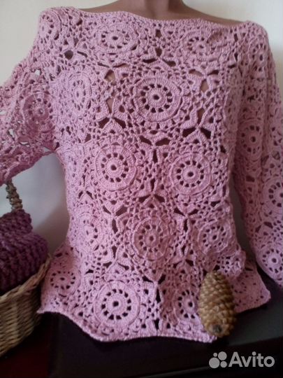 Кофточка ручной работы, крючком