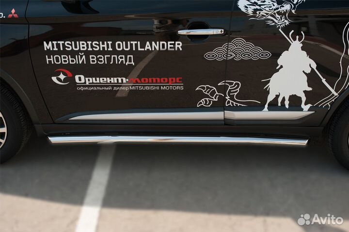 Пороги для Mitsubishi Outlander от 2015 г. в