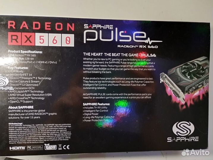 Sapphire pulse radeon rx 560 2 gb