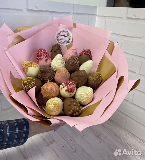 Букет из клубники в шоколаде