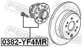 Ступица колеса зад. 0382-YF4MR Febest