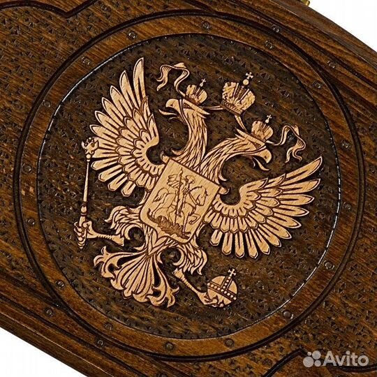 Нарды резные Командирские 40 х 40 см бук Армения 62503