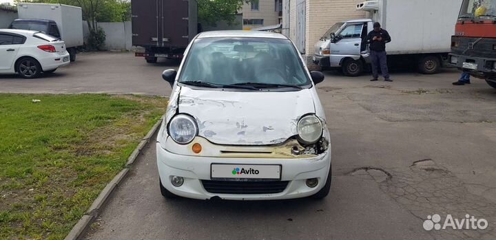 Daewoo Matiz 0.8 МТ, 2010, битый, 177 000 км