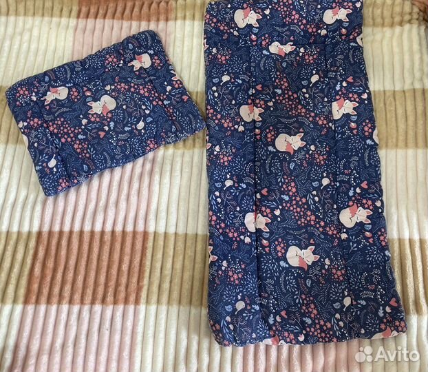 Комплект в коляску подушка матрас одеяло