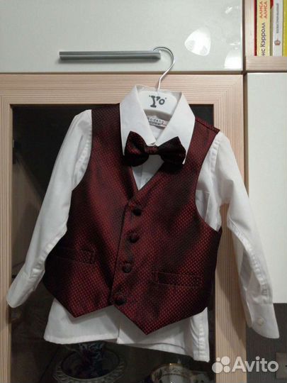Рубашка и жилет р-р 86