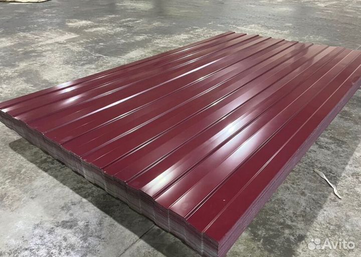 Профлист для забора С8 Ral 3005 (0.5) пф3638