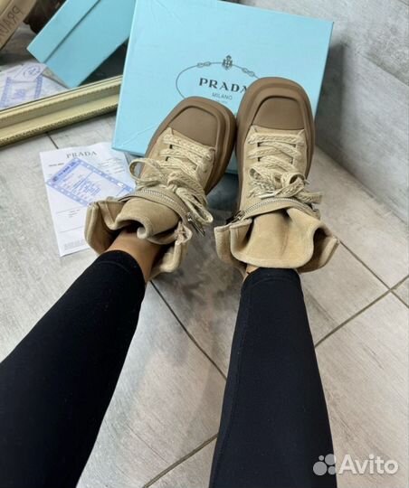 Кеды кроссовки Prada