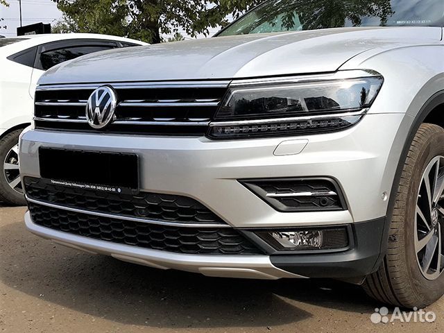Передняя накладка VW Tiguan 2 OffRoad стиль