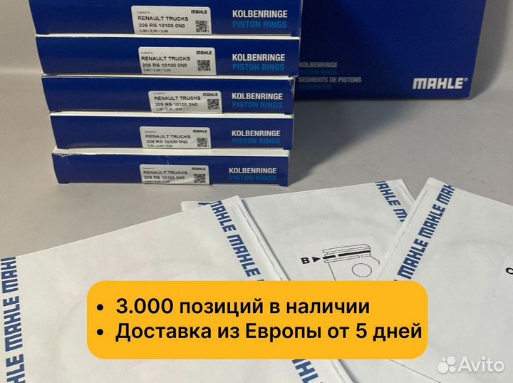 Кольца поршневые 209RS101000N0