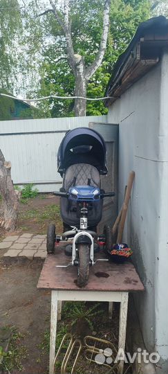 Детский трехколесный велосипед складной бу