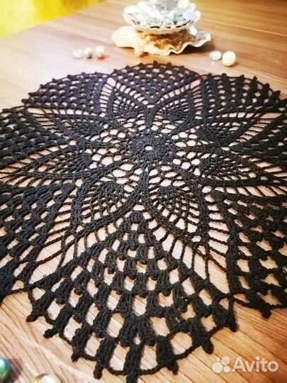 Салфетки ажурные вязаные