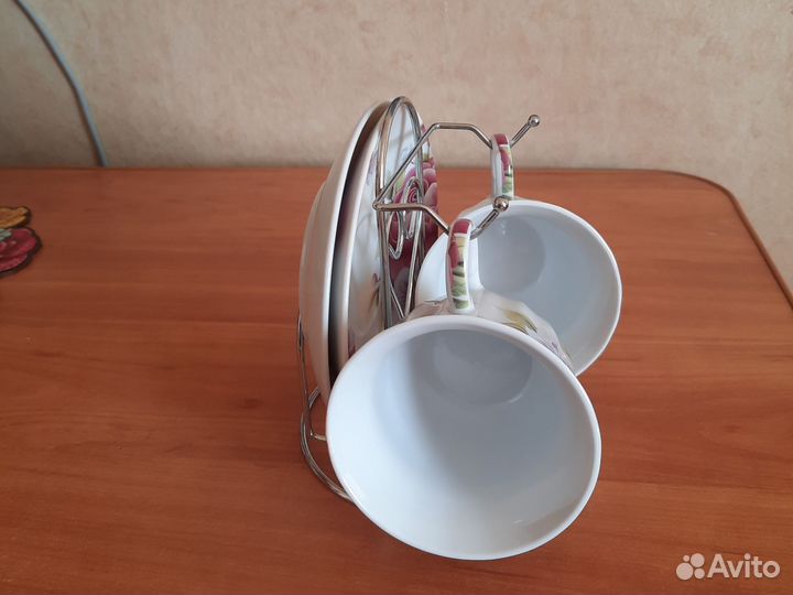 Набор чашек кофейных сервантное хранение