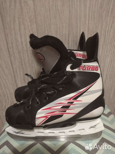 Коньки хоккейные раздвижные 32-35 р-р