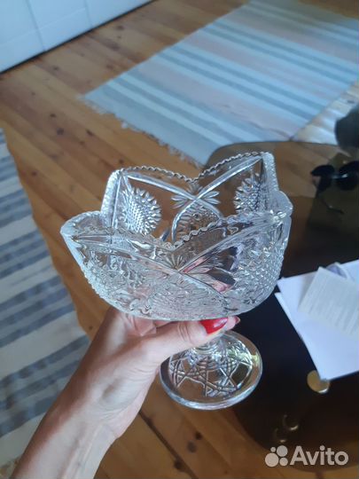 Хрустальная конфетница СССР