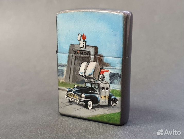 Набор Zippo - Zippo Car (чехол + зажигалка)