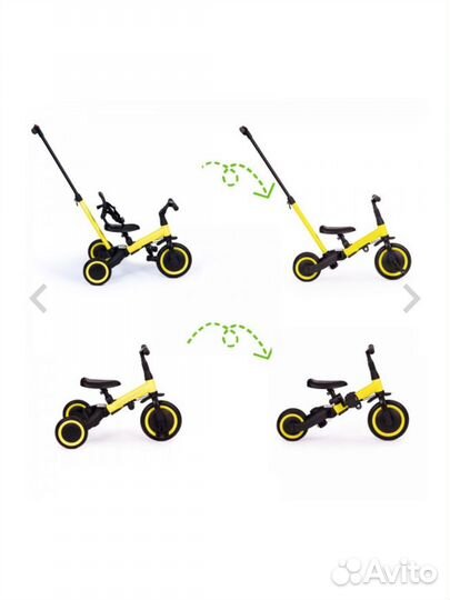 Новый детский беговел- велосипед 4 в 1
