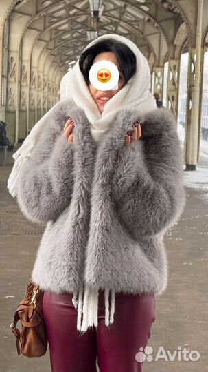 Шуба из эко меха короткая