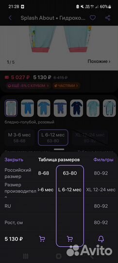 Гидрокостюм для детей