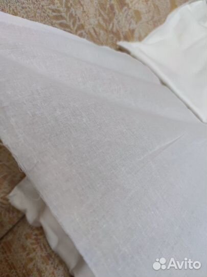 Отрез ткани белый хлопок 9.6 м2