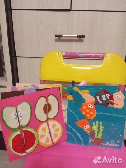 Развивающая книжка из фетра,пальчиковый театр