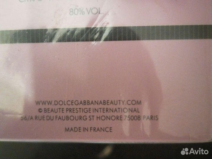 Духи франция женские Dolce gabbana 75мл