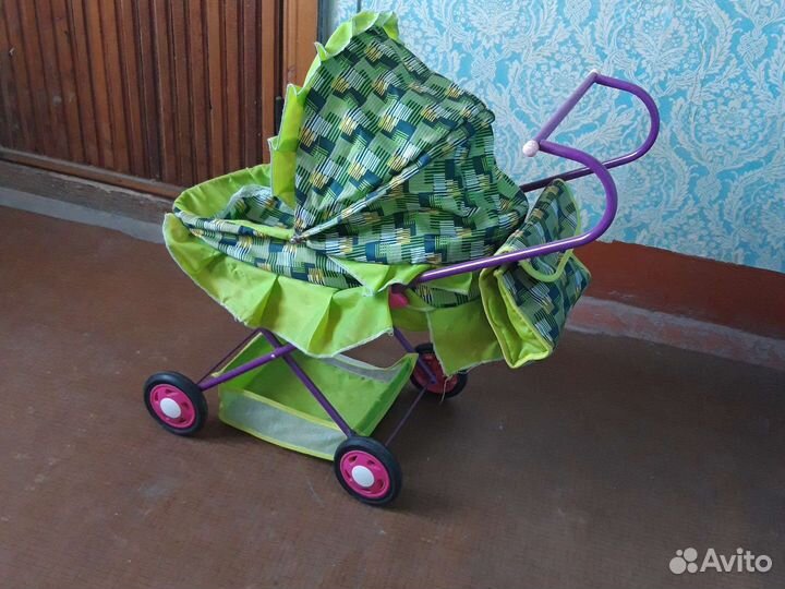Коляска кукольная с сумочкой