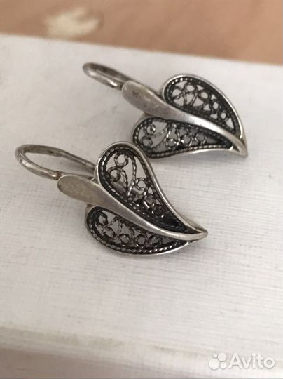 Серьги серьги серебро серьги серебро СССР