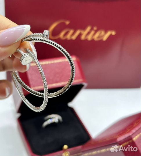 Серьги Кольцо Кулон Cartier