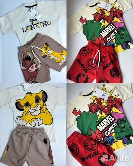 Шорты и футболка Zara