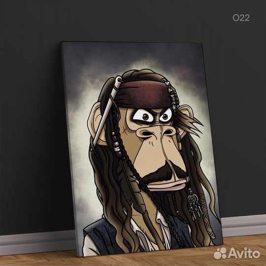 Картины на холсте. Обезьяны prime APE planet PAP